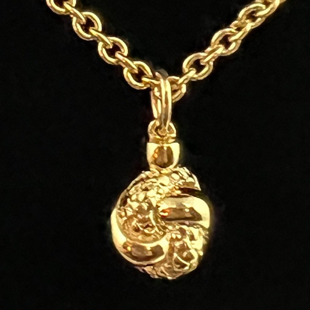 Coach Gold Knot Necklace - NEW
